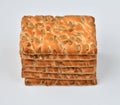 The dietetic biscuits with a sunflower seeds Royalty Free Stock Photo