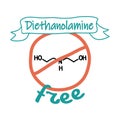 Diethanolamine free label, product advertising