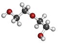 Diethylene glycol chemical solvent molecule. Highly toxic. Used as adulterant in wine, syrups and counterfeit drugs.