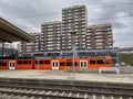 Dietikon mixed (regional and international) train station near Bern with RBS Rames