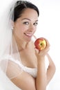 Dieting bride Royalty Free Stock Photo
