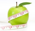 Dieting concept Green apple