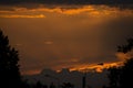 Clouds and sunset