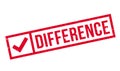 Difference rubber stamp