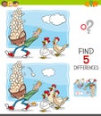 Differences game activity for children Royalty Free Stock Photo