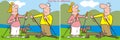 10 differences - hiker, board game