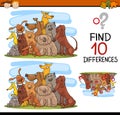 Differences task for kids