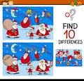 Differences task with santa