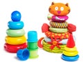 Different baby pyramid toys