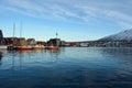 Different boats docket in tromsoe city harbour