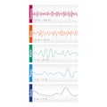 Different brain waves Royalty Free Stock Photo