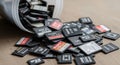 From different brands such as SanDisk Kingston and Lexar and feature a Royalty Free Stock Photo
