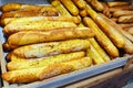 Bread food background brown wheat graine roll lot pastries batch product baked baguette corn Royalty Free Stock Photo