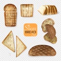 Different Bread Transparent Set