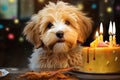 Different breed pets Party happybirthday Generative AI Royalty Free Stock Photo