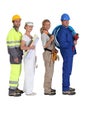 Different building trades Royalty Free Stock Photo
