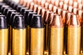 Different bullets row Royalty Free Stock Photo