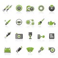 Different Car part and services icons