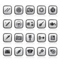 Different Car part and services icons