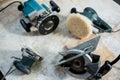 Different carpenters tools Royalty Free Stock Photo