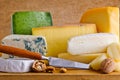 Different cheese food Royalty Free Stock Photo