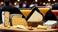 Different cheeses from different parts of the world Royalty Free Stock Photo