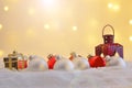 Different Christmas ornaments Royalty Free Stock Photo