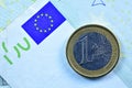 Different Close up EURO Bank note and currency Royalty Free Stock Photo