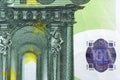 Different Close up EURO Bank note and currency