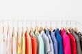 Different clothes on the rack Royalty Free Stock Photo