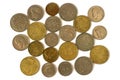 Different coins of old Greek Drachma. Assortment of coins- of on Royalty Free Stock Photo