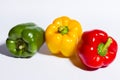 Different color bell peppers