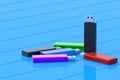 Different color flash drives, usb memory sticks