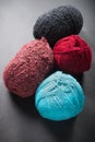 Different color wool balls