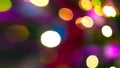 Different colored bokeh. Birght abstract twinkle background