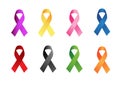 Different colored vector ribbons for use