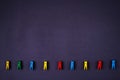 Clothes pegs background Royalty Free Stock Photo