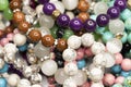 Different colorful beads. Royalty Free Stock Photo