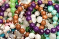 Different colorful beads. Royalty Free Stock Photo