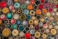 Colorful buttons on a market Royalty Free Stock Photo