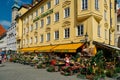 Different colorful flowers at Viktualienmarkt, Munich, Germany