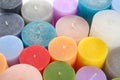 Different colorful wax candles Royalty Free Stock Photo