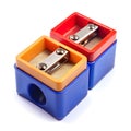 Different colors of sharpener Royalty Free Stock Photo