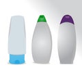 Different colors of shower bottle