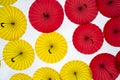 Different colors umbrellas background Royalty Free Stock Photo