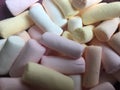 Different coloured marshmellows Royalty Free Stock Photo