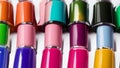 Different coloured Nail-paints Royalty Free Stock Photo