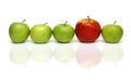 Different concepts with apples Royalty Free Stock Photo