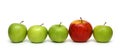 Different concepts with apples Royalty Free Stock Photo