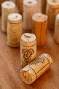 Different corks on the table Royalty Free Stock Photo